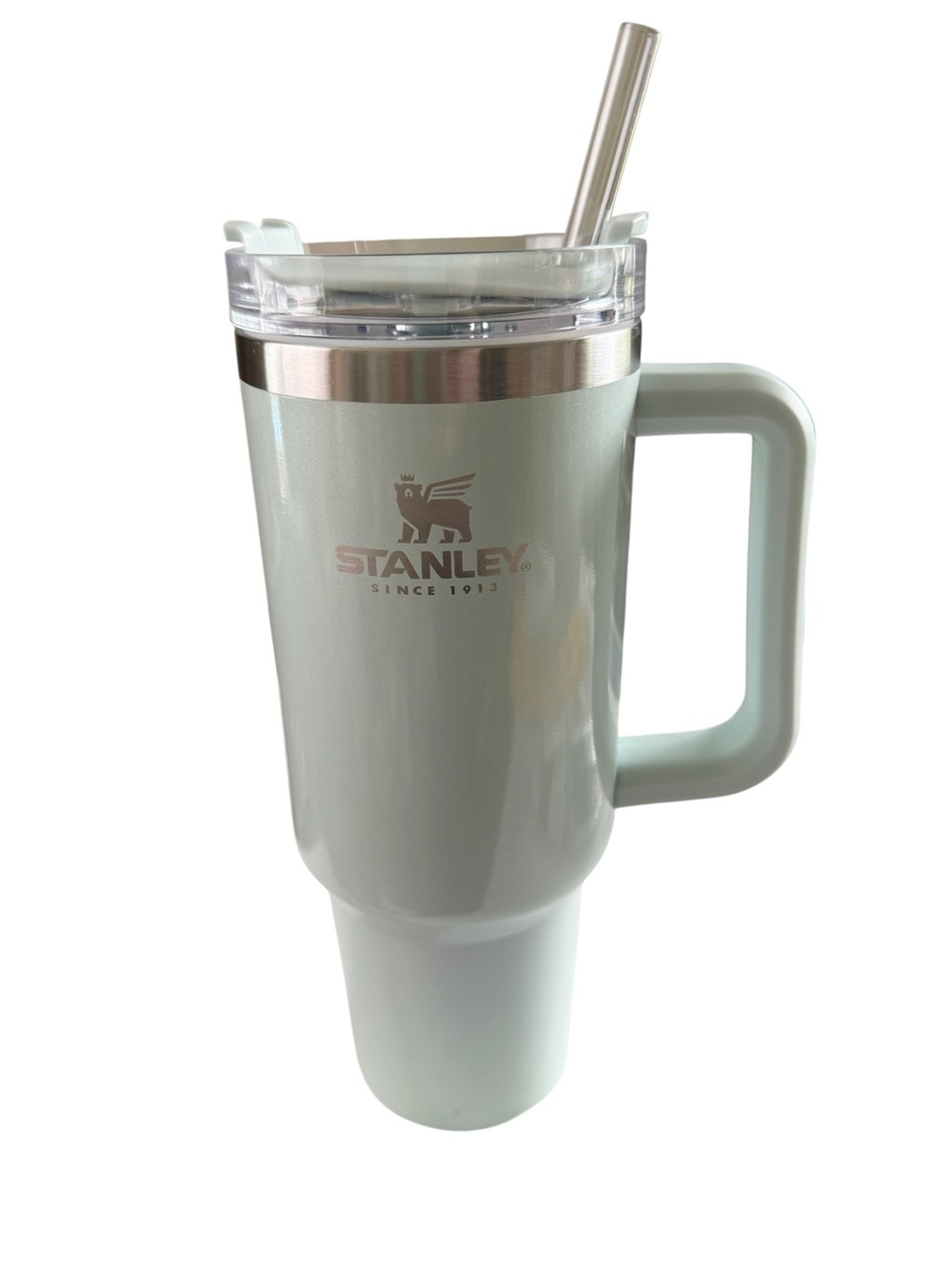 Stanley 40 oz Adventure Stainless Steel Quencher Tumbler Spearmint Pearlescent